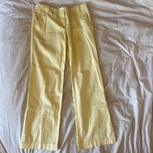 LOFT Sunny Yellow Straight Leg Pants